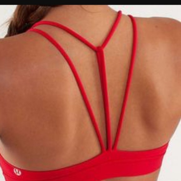 lululemon athletica Other - Lululemon trinity bra red bra size 8